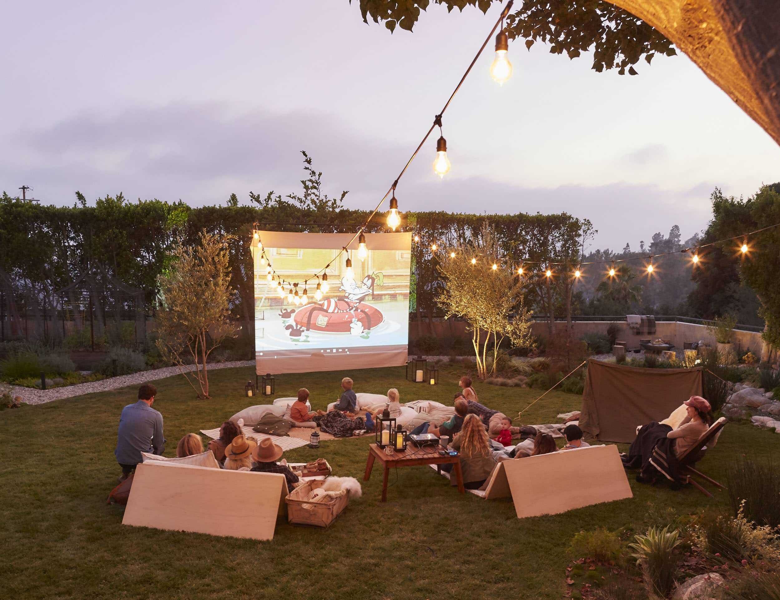 Outdoor Movie Backyard