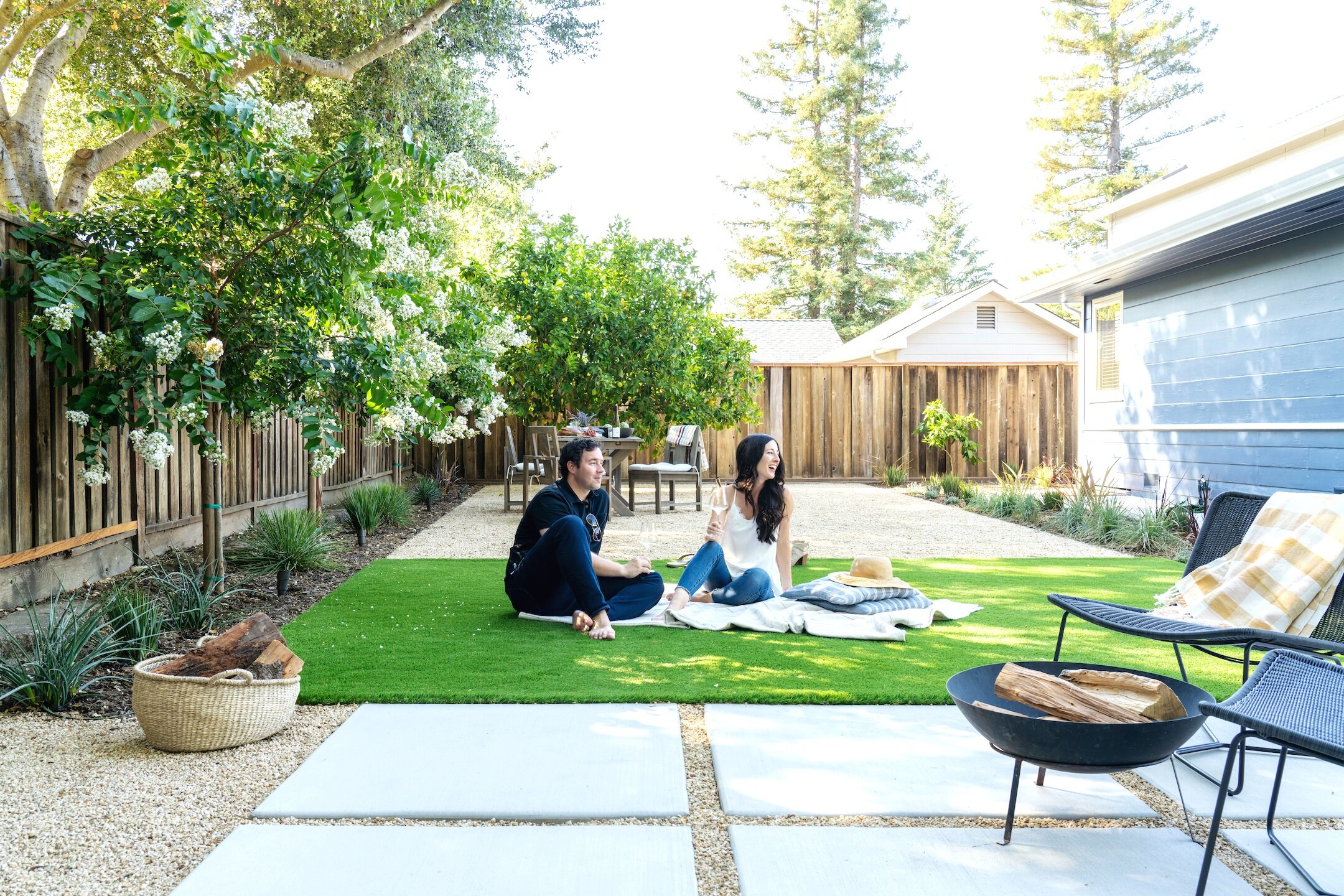 Yardzen Before & After for a Napa Backyard Yardzen