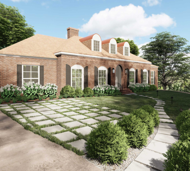 Front Yard Landscape Design Package Yardzen