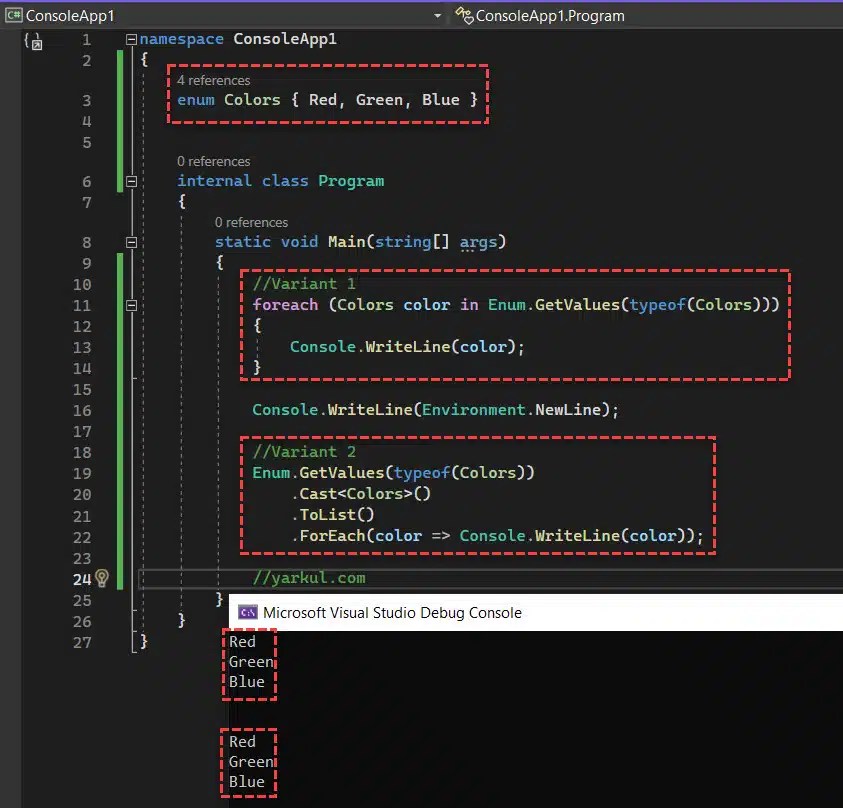 Enum Foreach in C Learn This Two Simple Methods