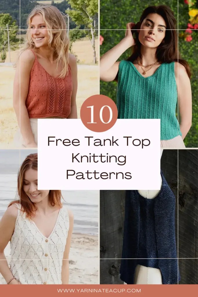 10 Free Tank Top Knitting Patterns Yarn in a Teacup
