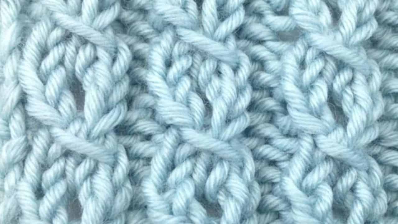 Eyelet Mock Cable Ribbing Stitch Knitting Stitch Dictionary