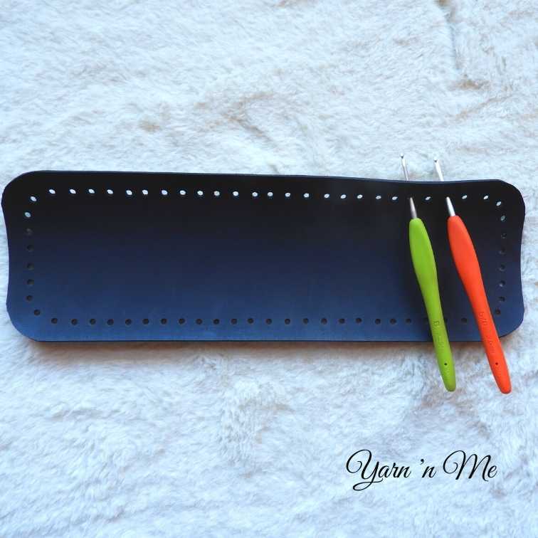Crochet Bag with leather base How to crochet with the base the
