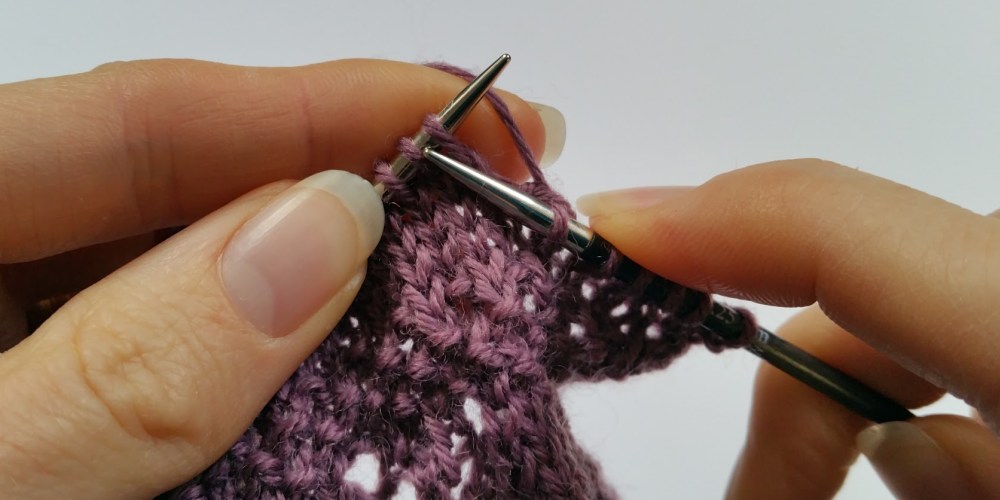 How do you hold your knitting?