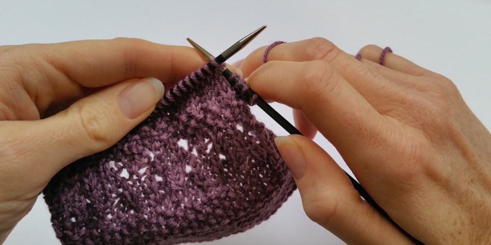 How do you hold your knitting?