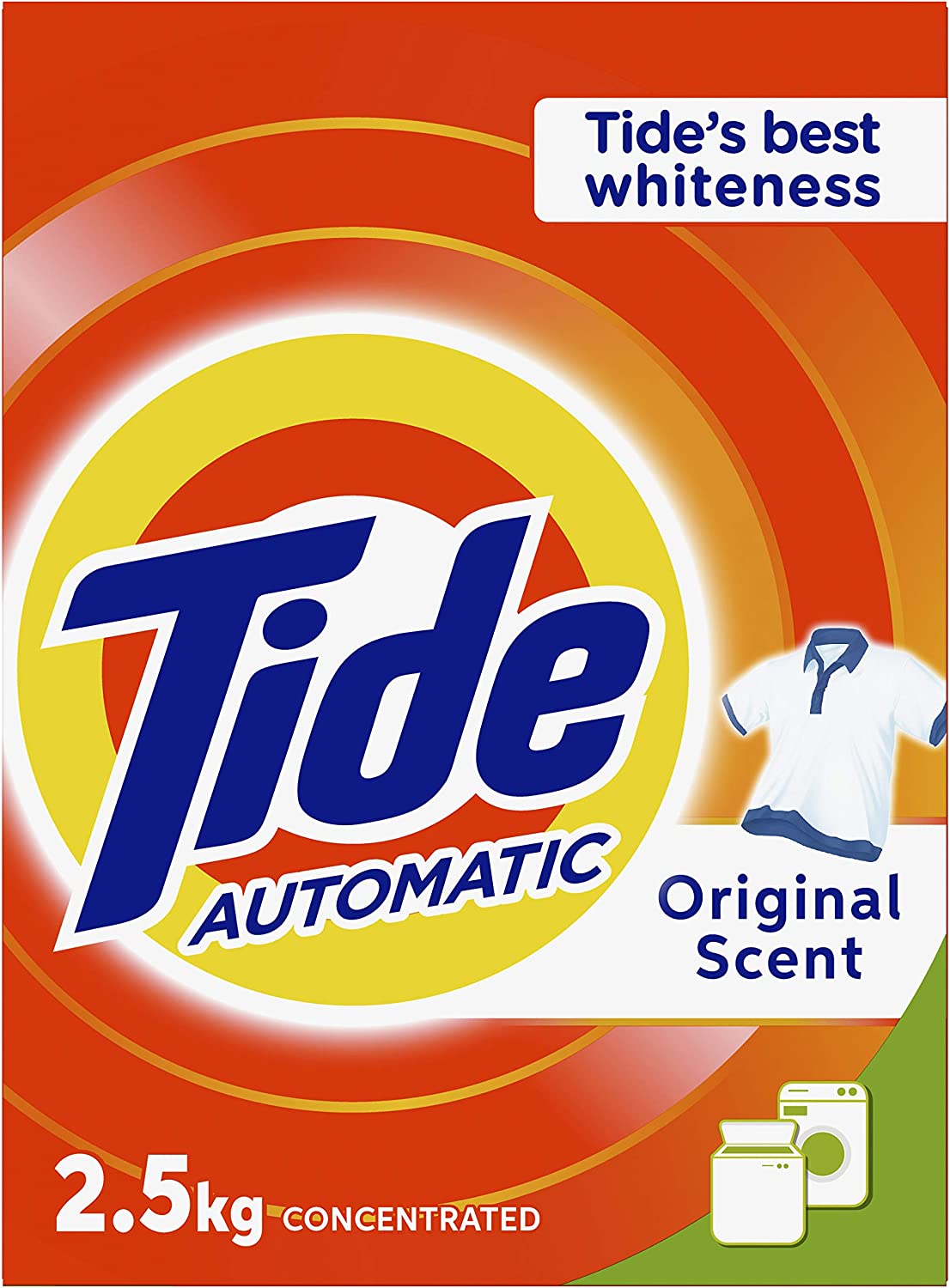 Tide Automatic Laundry Powder Detergent, Original Scent, 2.5 kg YAS