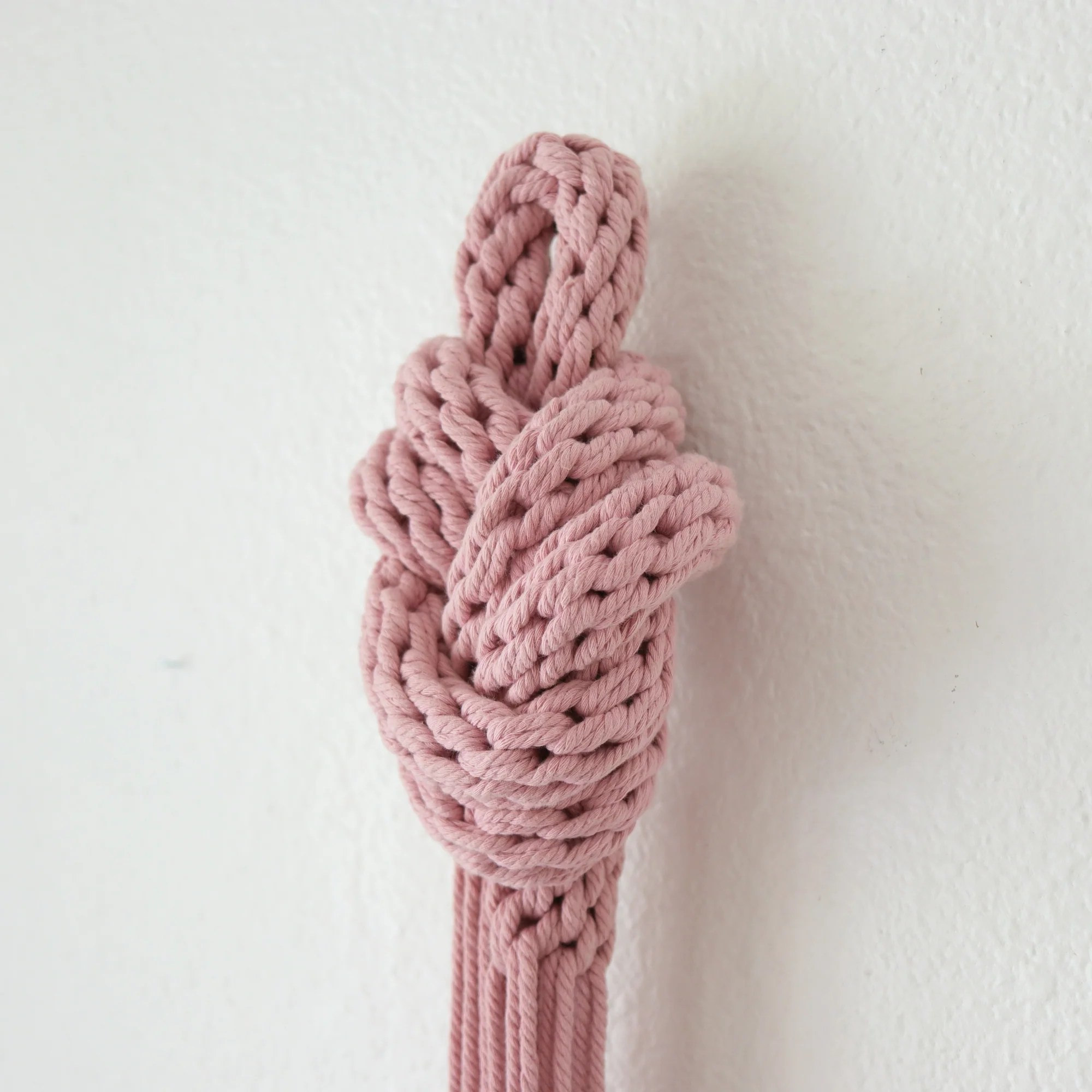Tall knotted wall hanging sculpture Converge YASHI DESIGNS