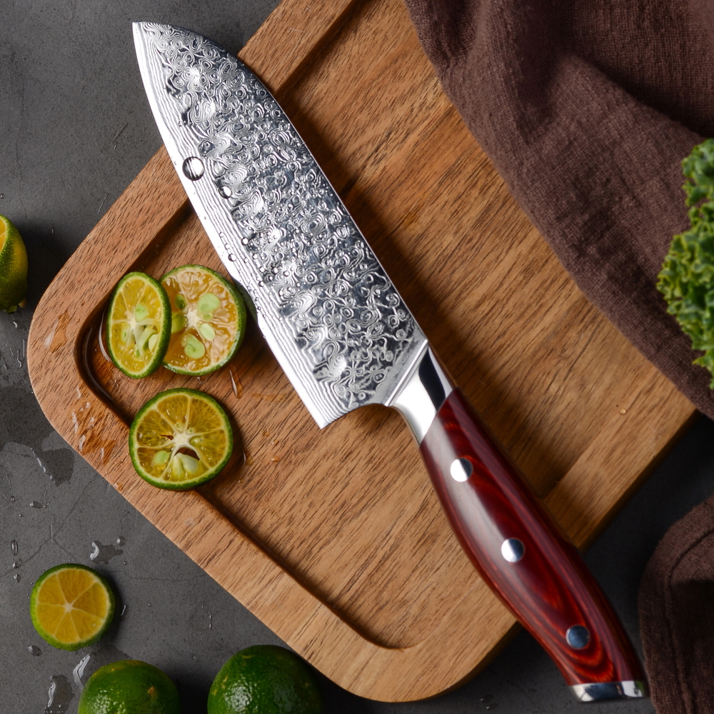 Santoku Knife 5 Inch AllPurpose Kitchen Knife Yashka Designs