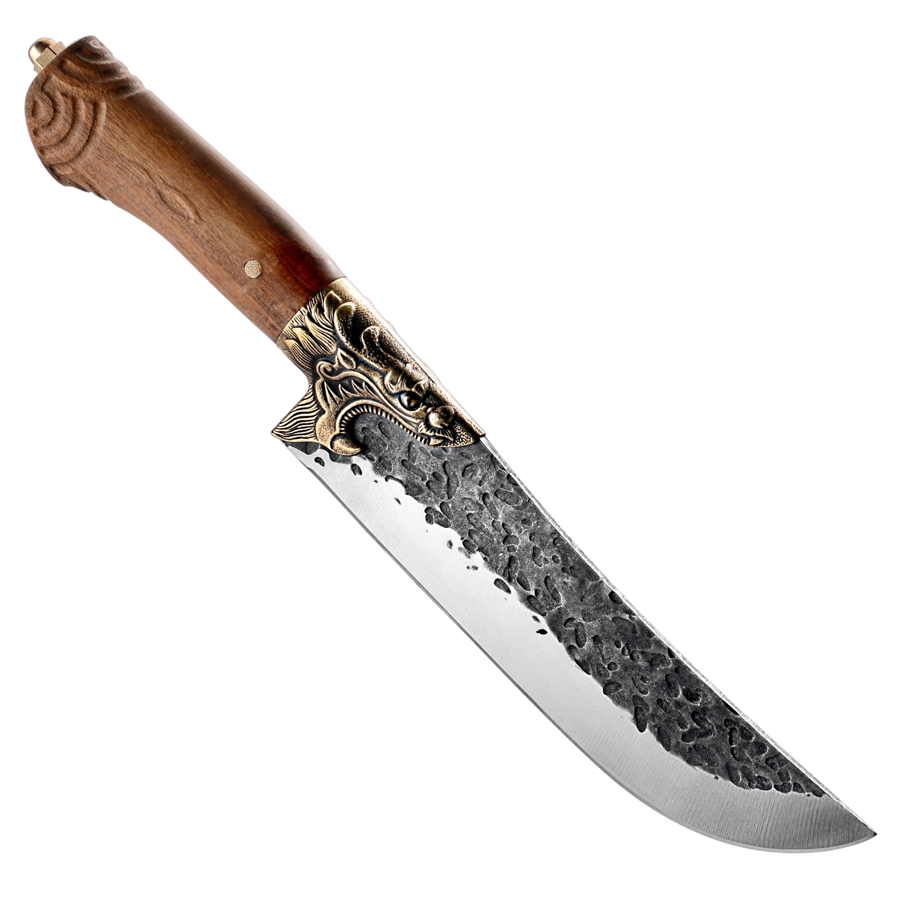 Chinese Slaughter Knife Universal Home Kitchen Tool Dragon Sculpture