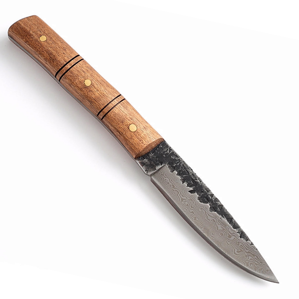 4 Inch Blade Full Tang Hand Hunting Knife Rosewood Handle
