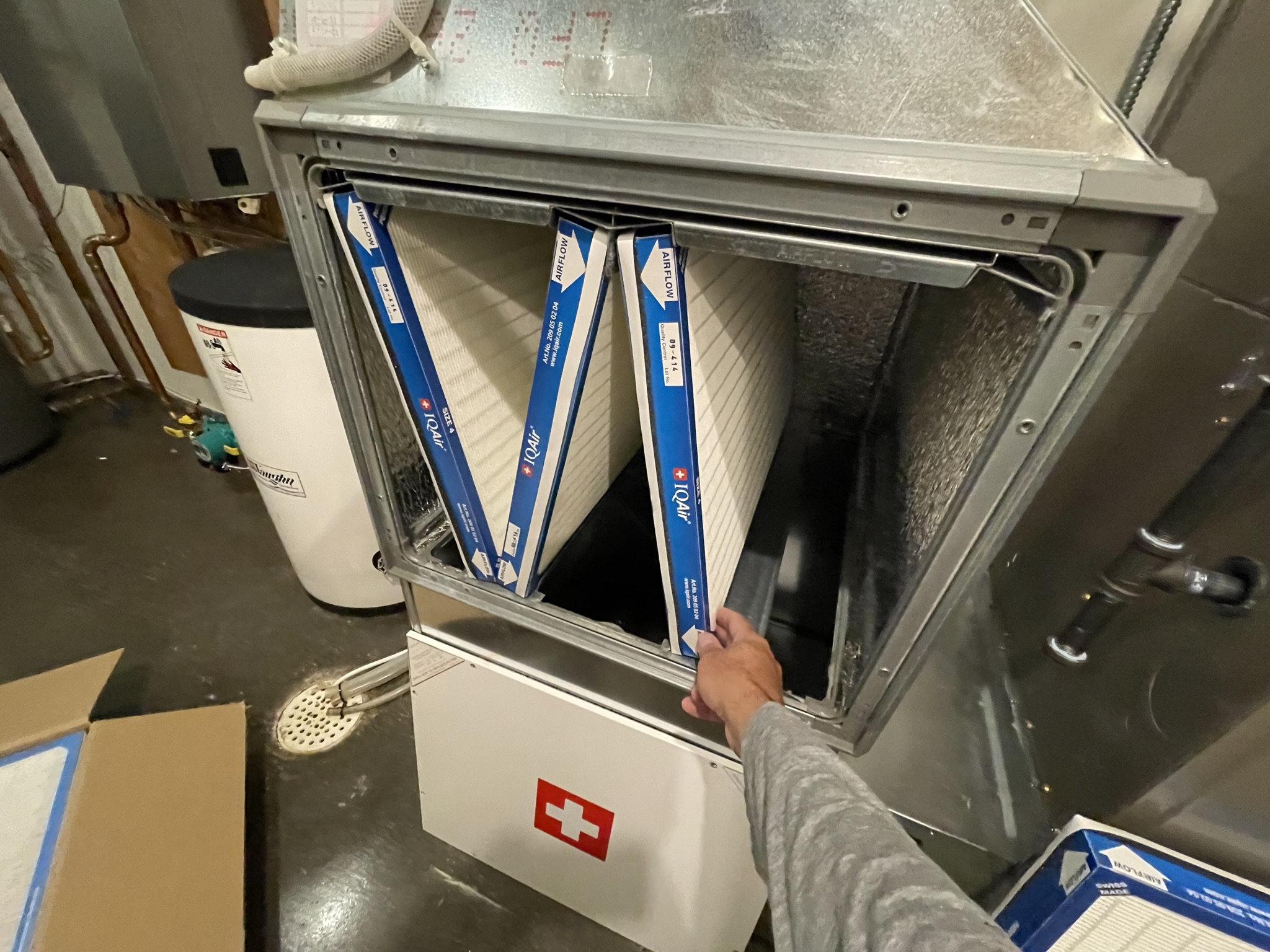 IQAir Perfect 16 Central HVAC air filtration unit filter replacement