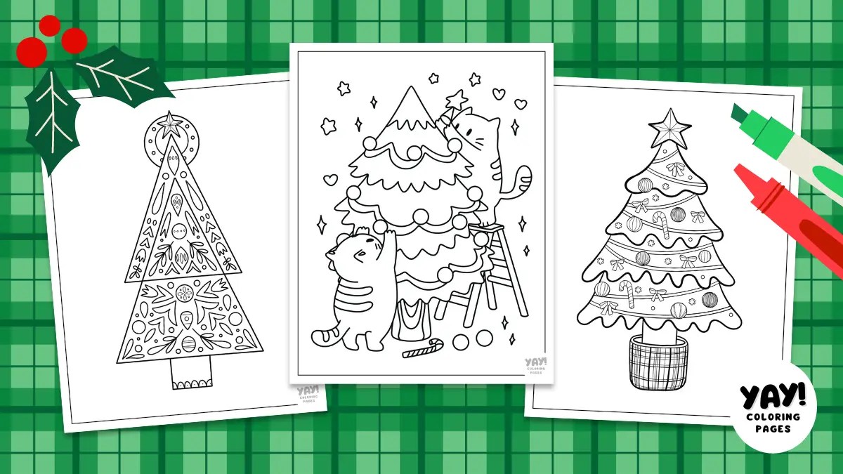 Christmas Tree Coloring Pages (Free Printables) Christmas Tree Coloring Pages (Free Printables)