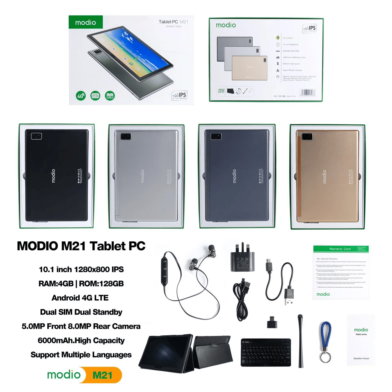 Tablette Modio M21 128Go + 4Go 10.1 YaYi Business