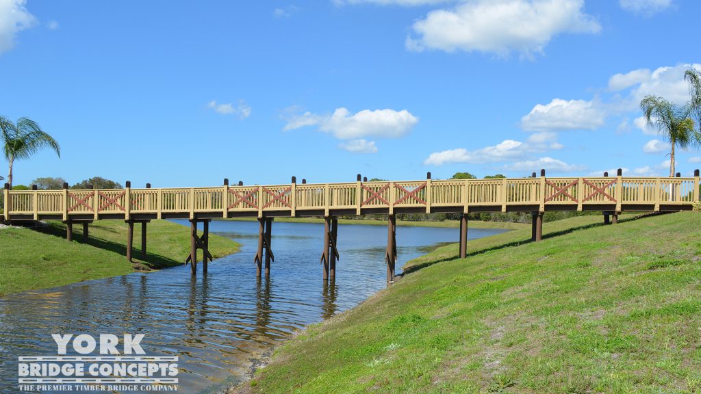 Copperstone Timber Pedestrian Bridge Parrish, FL York Bridge
