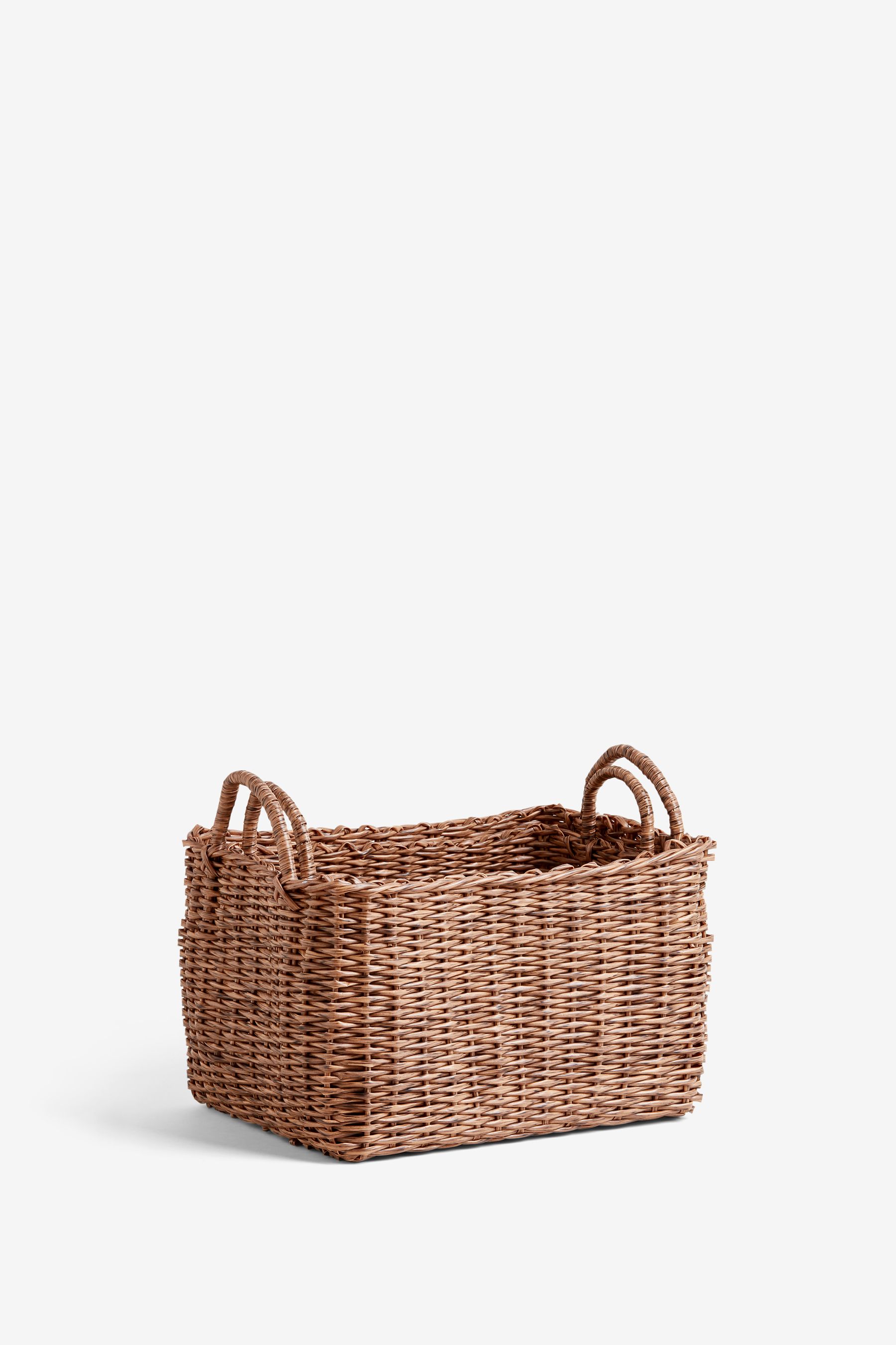 Buy Set of 2 Plastic Wicker Baskets from the Next UK online shop