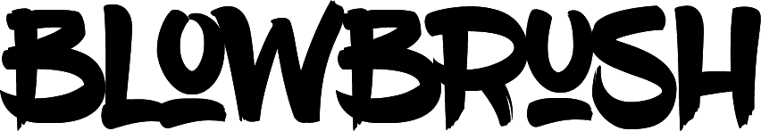 BlowBrush font