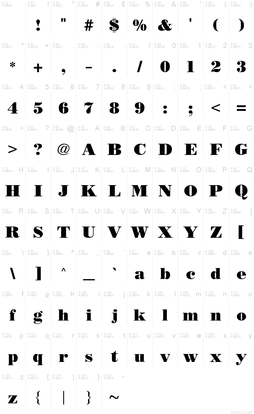 BODIDLYbold font