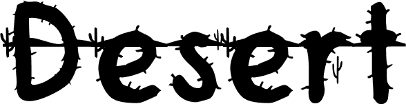 Desert font