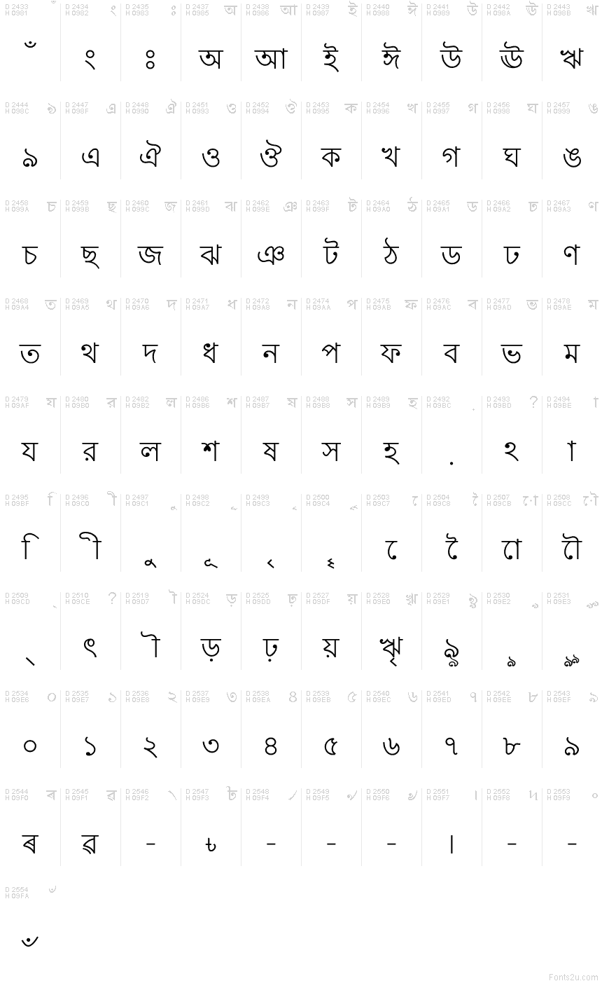 Ekushey Lohit font