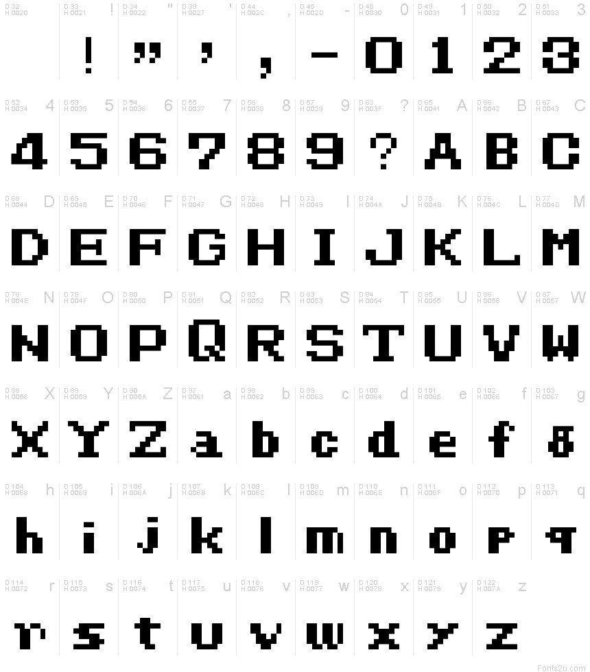 Final Fantasy Regular font
