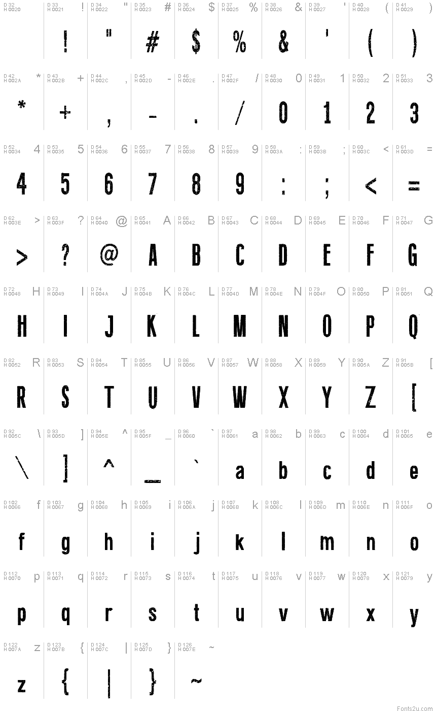 Fine Eroded font