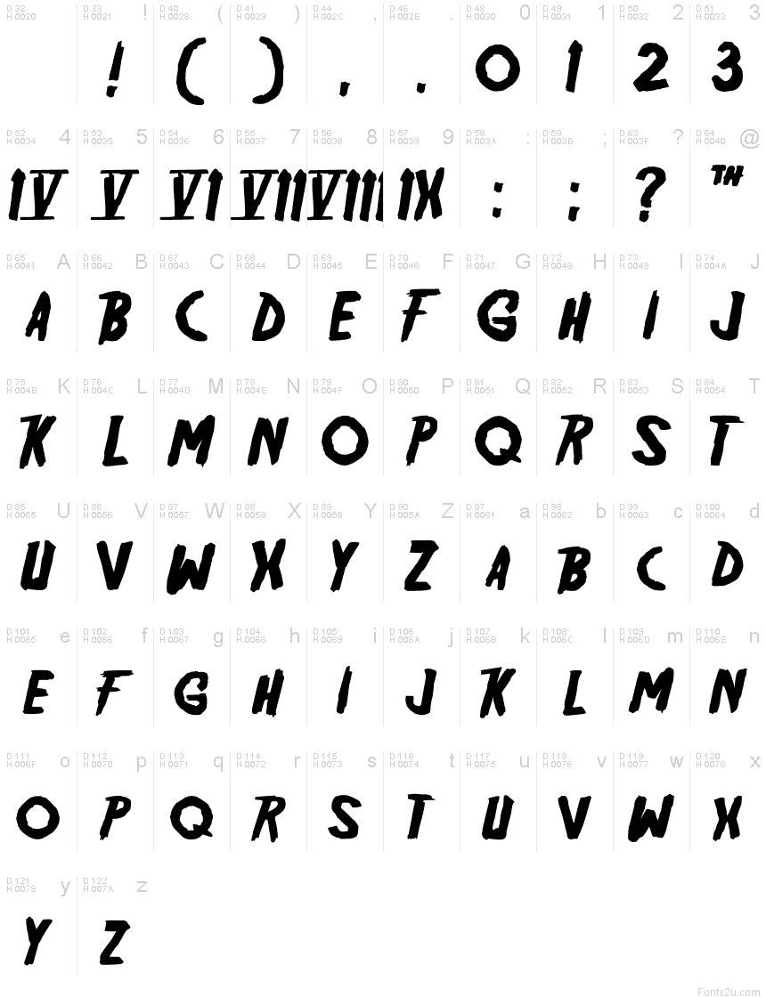 Friday13 font