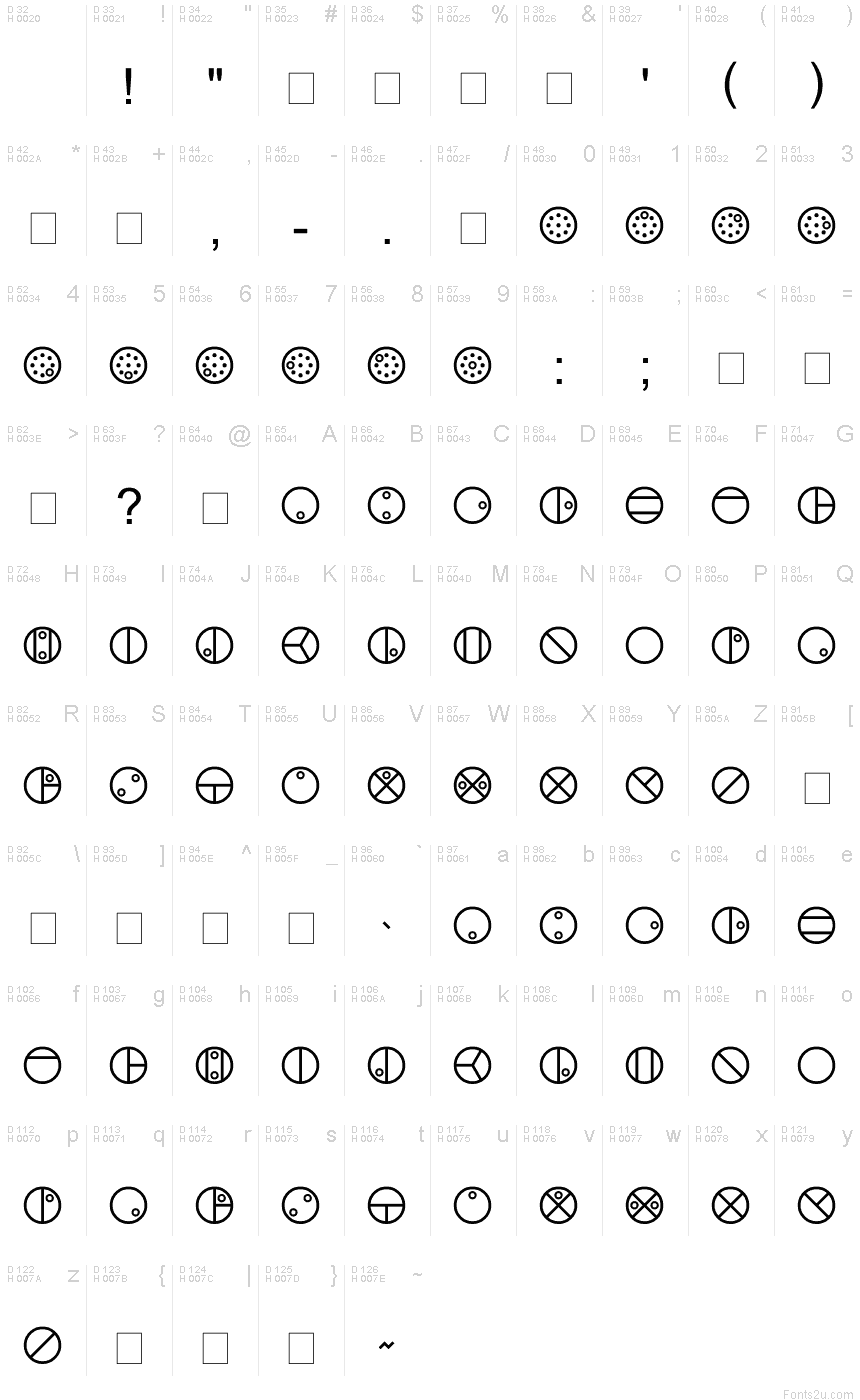 Matoran font