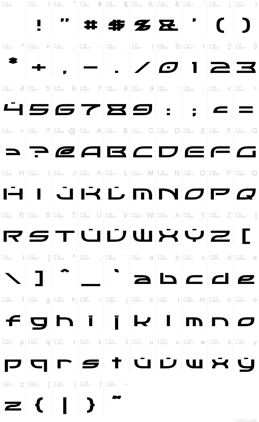 OpTic font