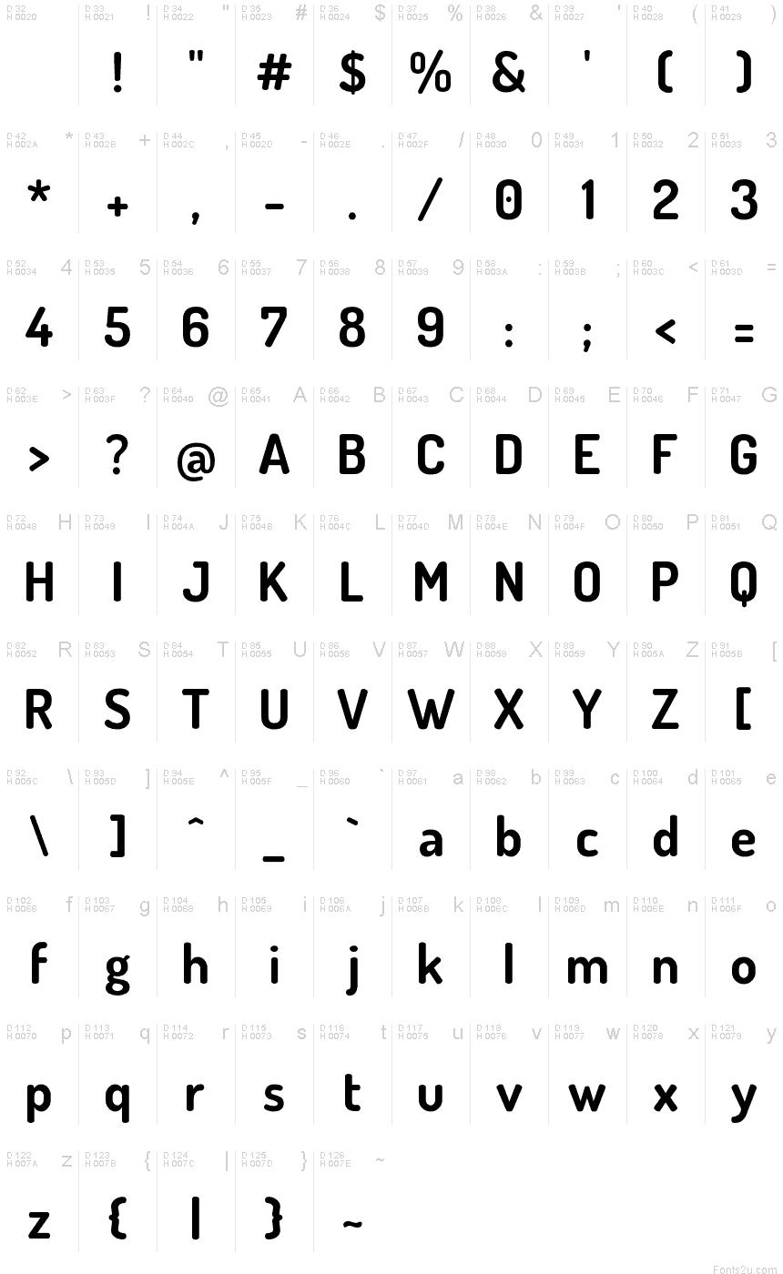 Terminal Dosis Bold font