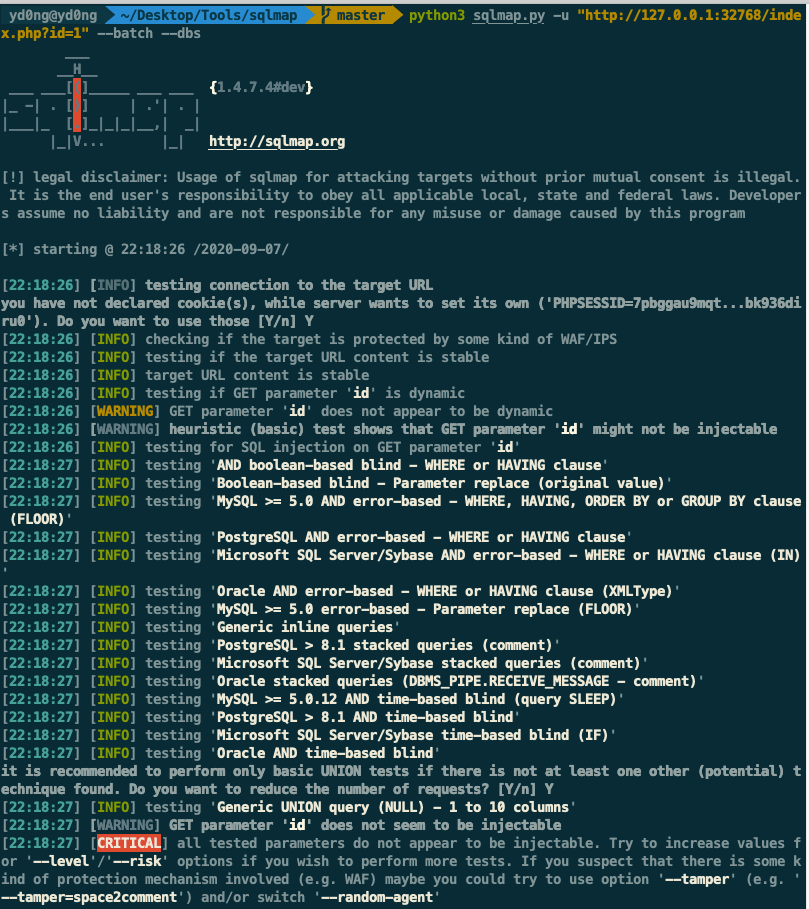 SQLMAP高级使用及tamper脚本编写 不知名网络安全选手的博客