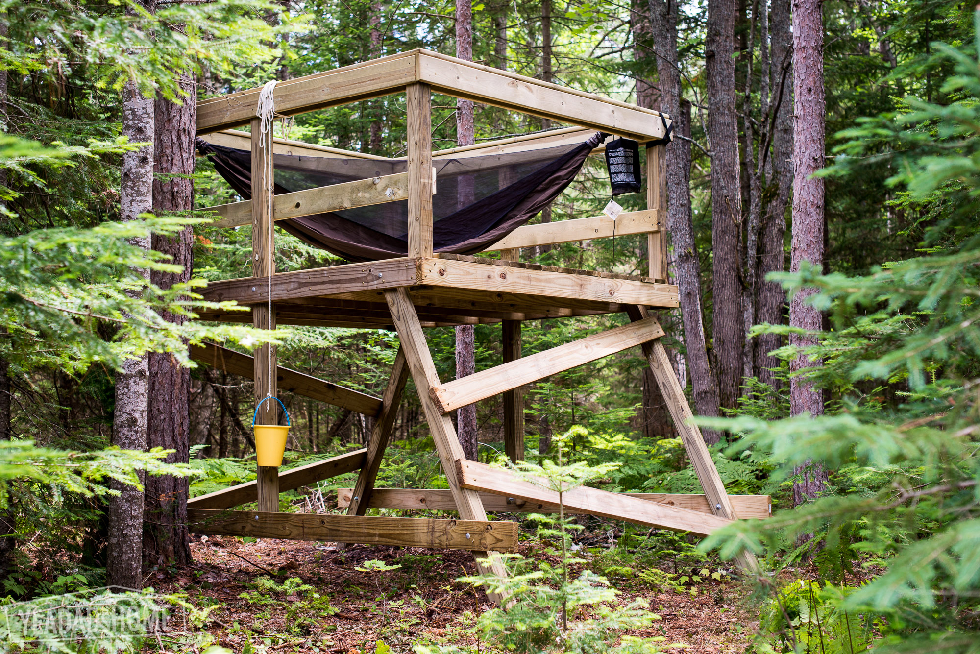 Building a Simple Freestanding Treehouse