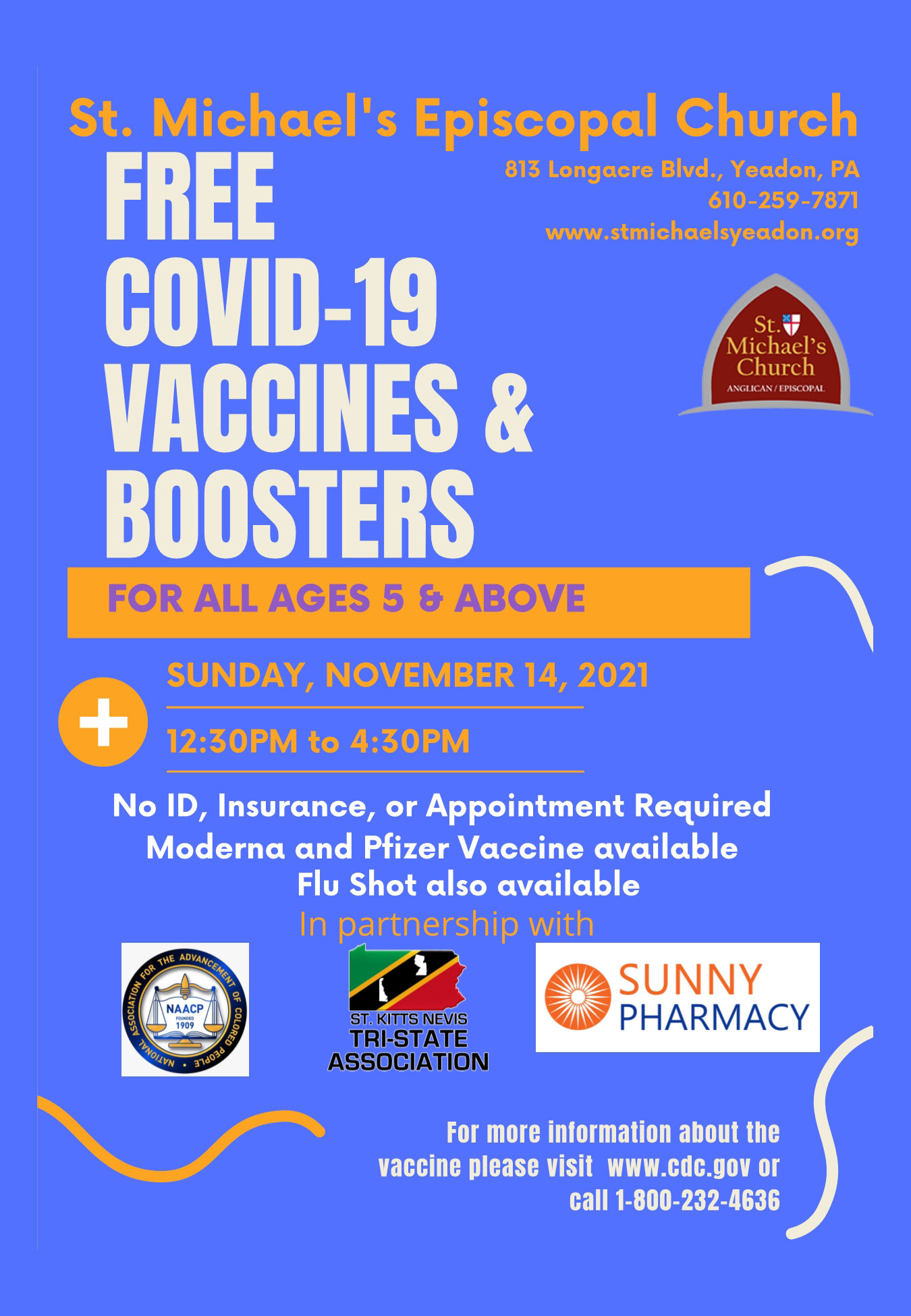 COVID19 Vaccine Clinic Yeadon Borough
