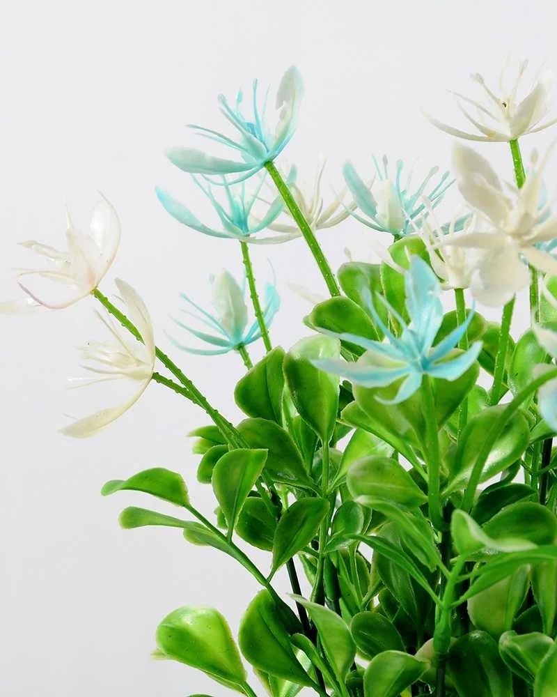 30cm Wild Flower Silk Flower in Metal Jug Silk Flowers Factory