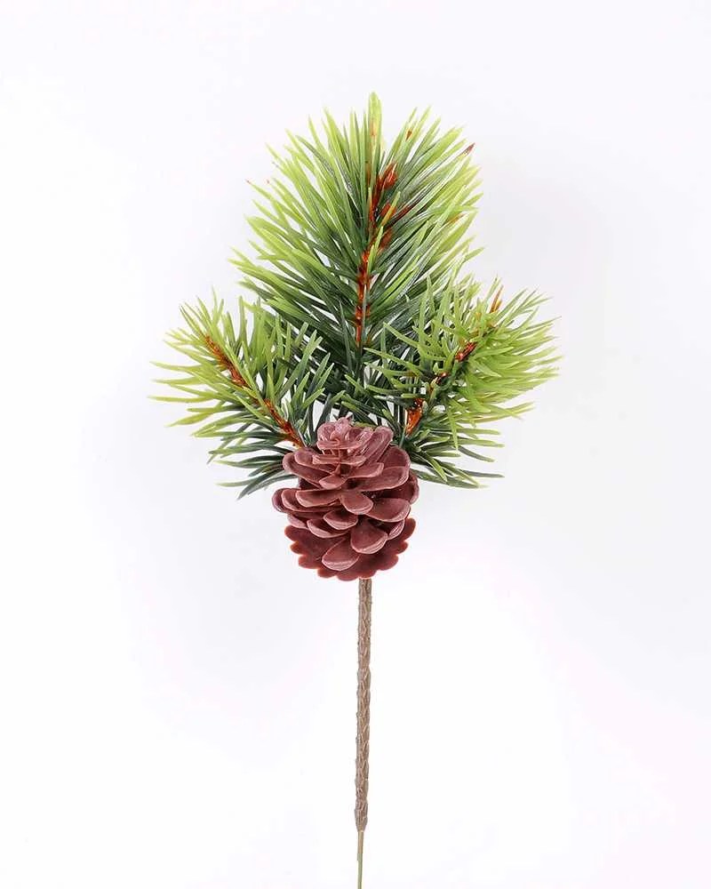 10*25CM Pine needle & plastic pine cone GS3270198 Silk Flowers