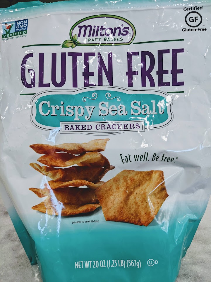 Milton's Gluten Free Crispy Sea Salt Crackers Yeah GlutenFree