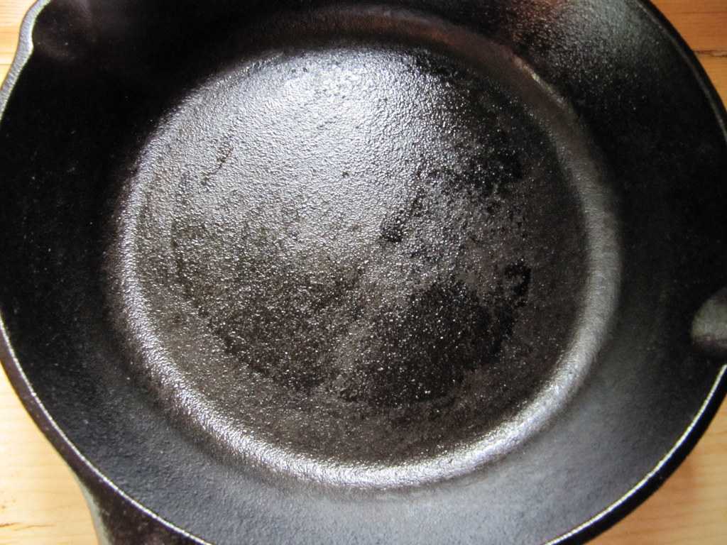 Cast Iron Pan CleanUp Yeah right, Mom