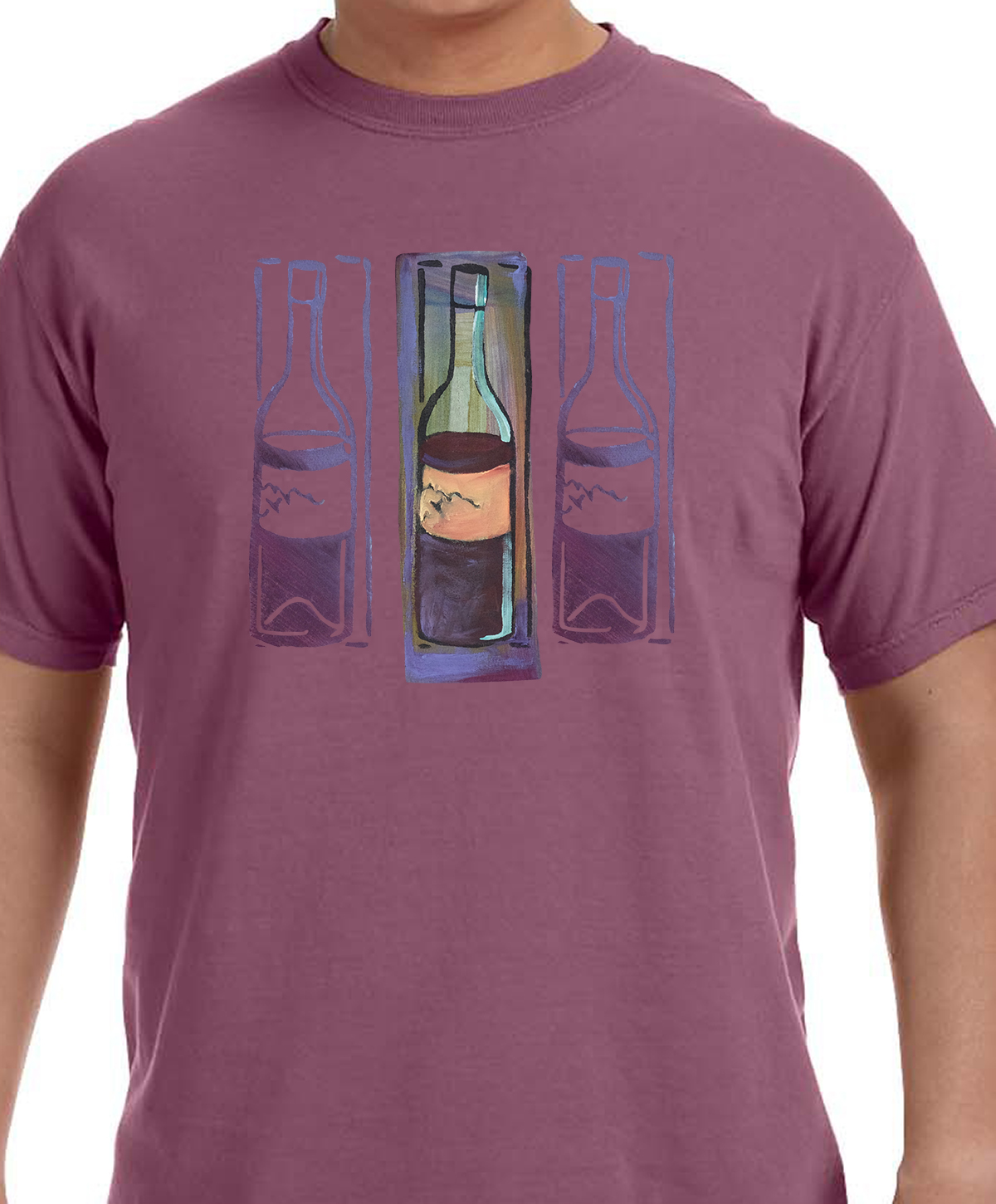 Wine Bottles Men's Tshirt YeahYeah!PonyPrince