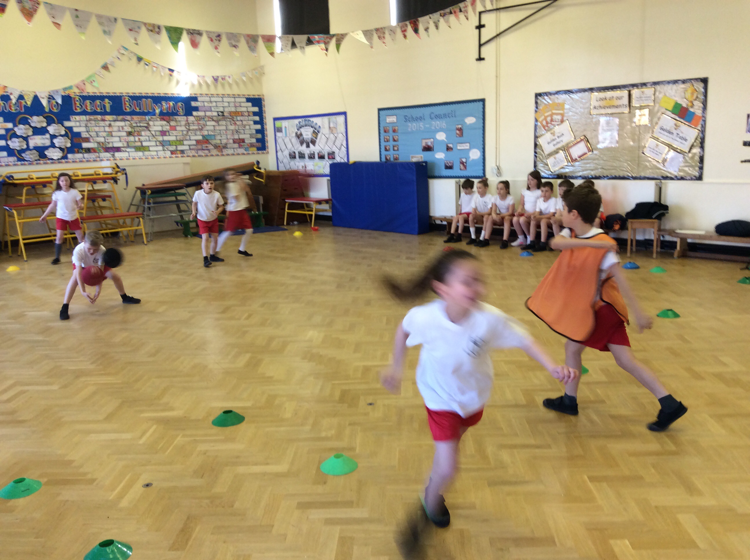 Dodgeball coaching! year 4 Langley