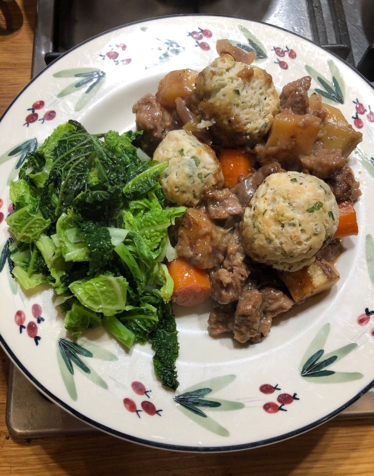 Beef stew & dumplings Years of Practice