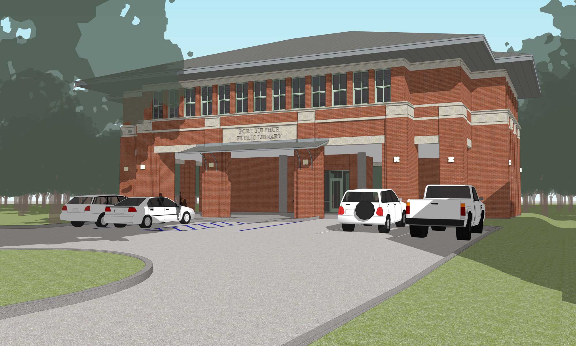 Port Sulphur Community Library Yeates Mancil Architects