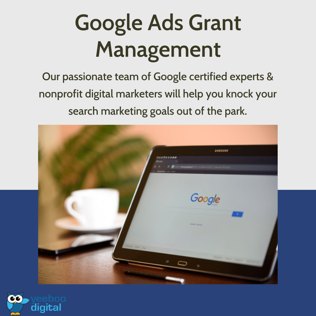 Google Ads Grant Management Yeeboo Digital
