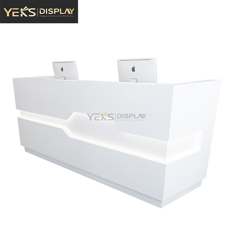 Dedicated modern reception desk for the company front store lobby Yeks