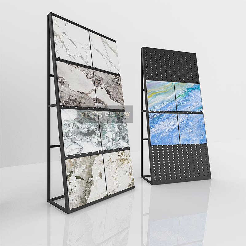 Vertical Punching Plate tile holder for wall showroom Yeks