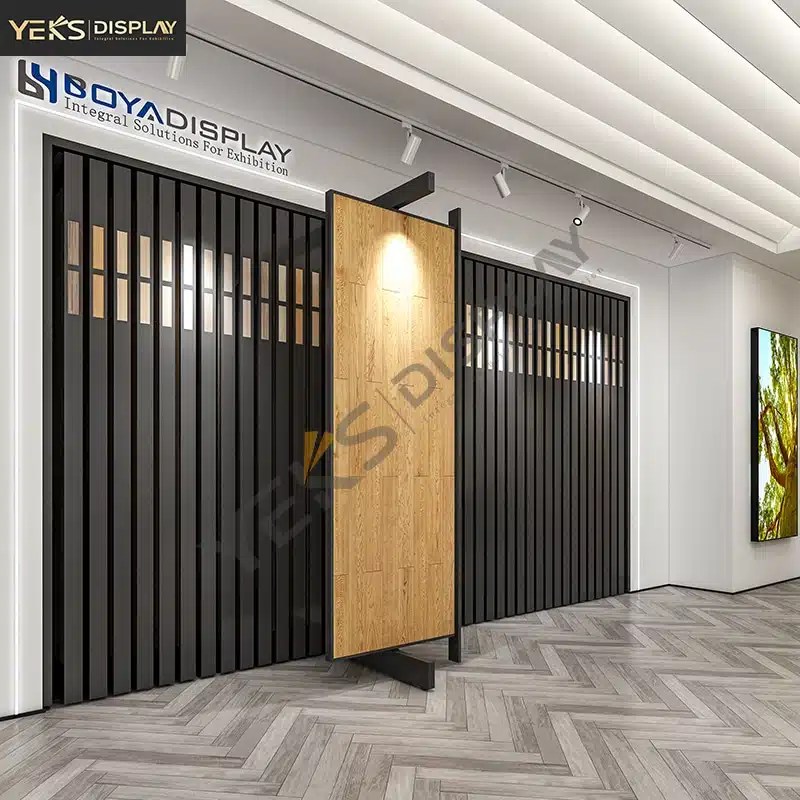 wooden door sample door display racks for showroom Yeks