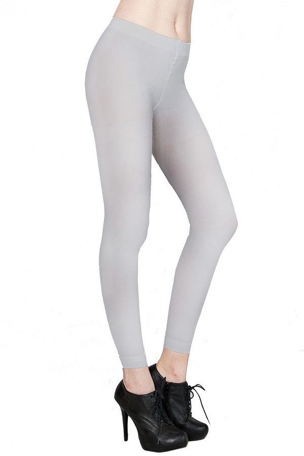 GREY FOOTLESS TIGHTS Wholesale