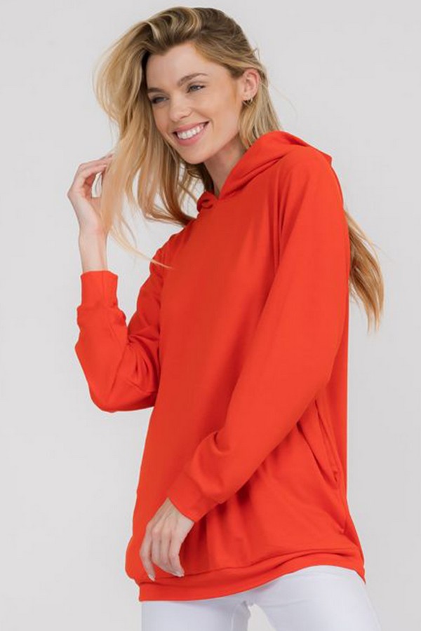 Women’s No Strings Attached French Terry Hoodie Wholesale