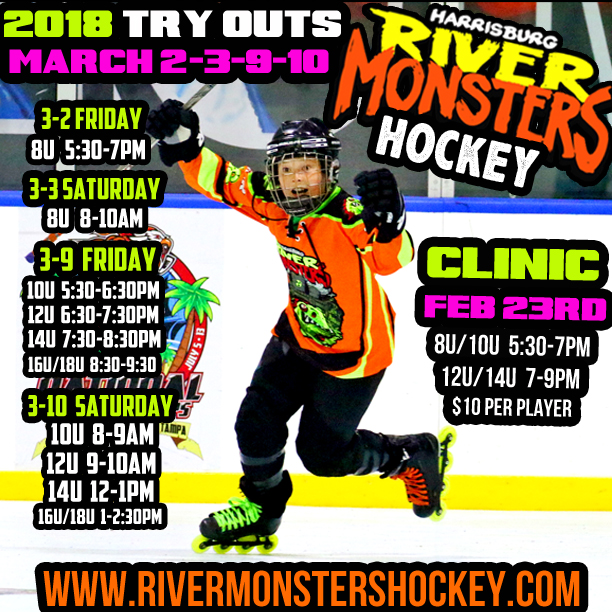 HBG RIVER MONSTERS YOUTH TRYOUTS Yellow Breeches Sports Center