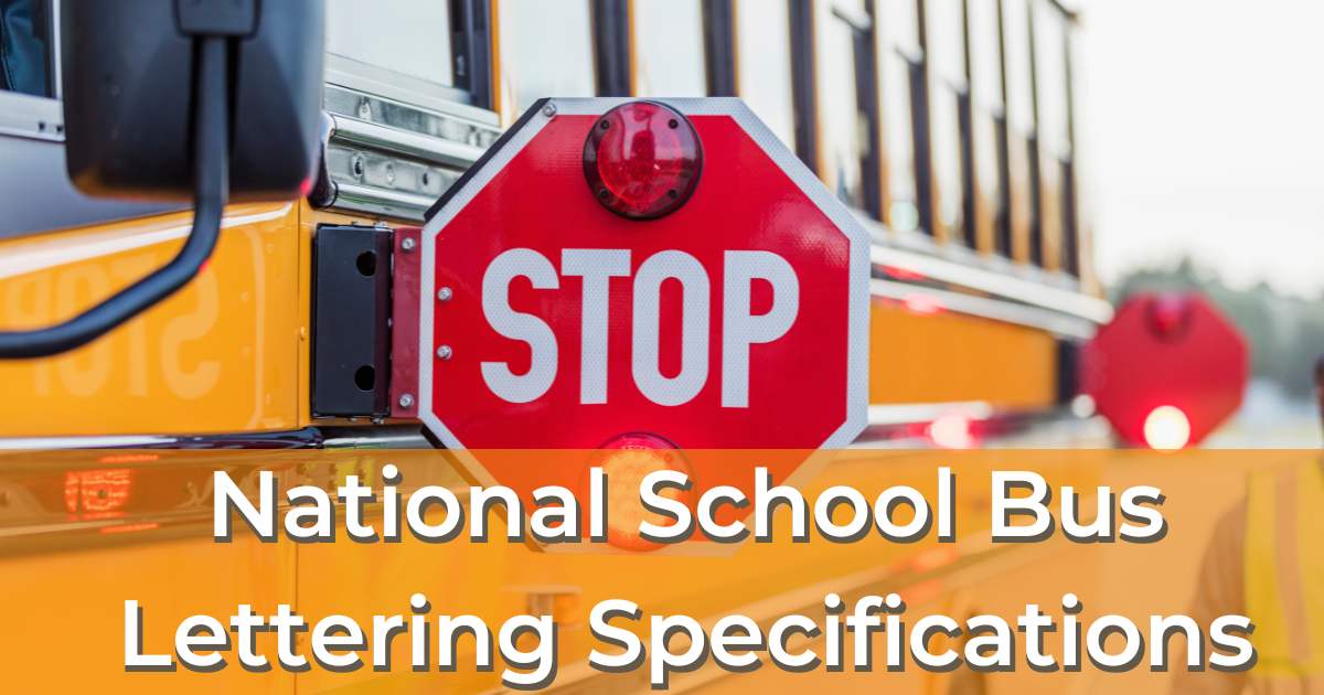 National School Bus Lettering And Decal Standards Yellow Bus Decals