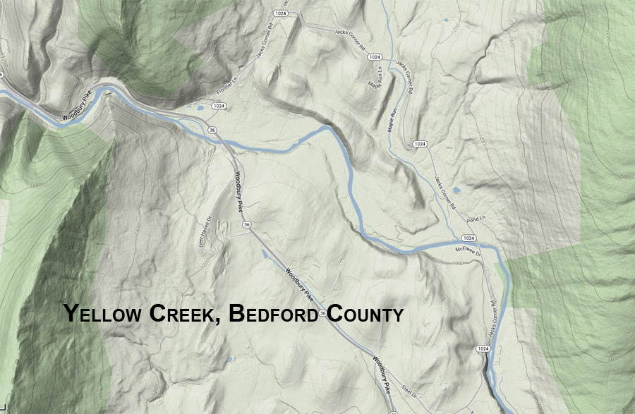 Map Yellow Creek