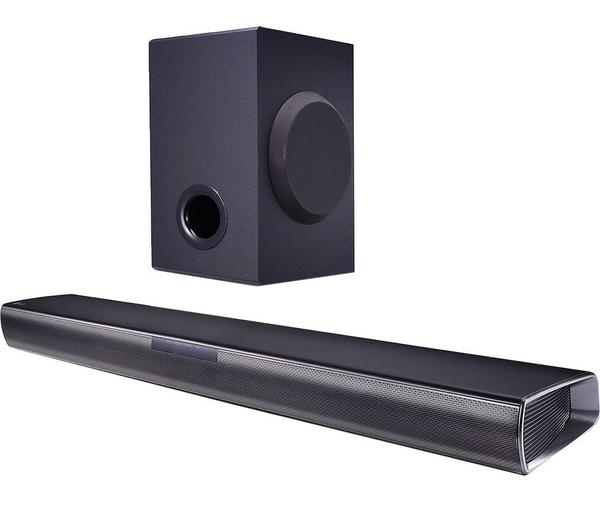 LG SQC1 Soundbar with Wireless Subwoofer Yellow Electronics